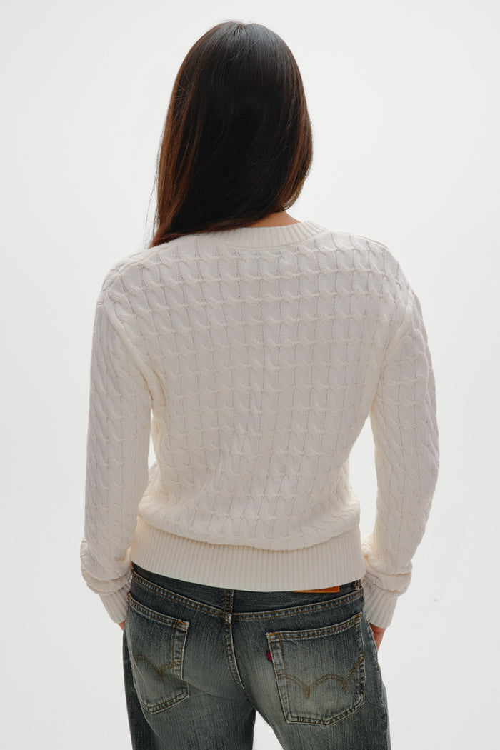 Prince Cable Knit Sweater - Honeymoon