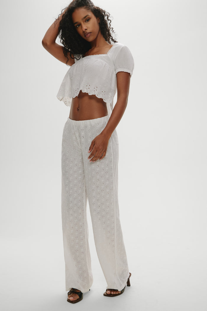 Princess Eyelet Pants - Daisy Eyelet