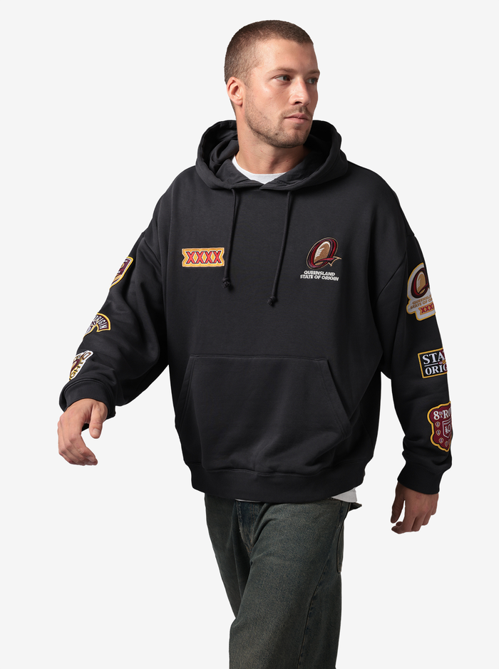 Queensland Maroons Boxy Hoodie