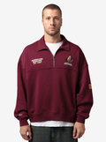 Queensland Maroons Oversized 1/4 Zip Crew