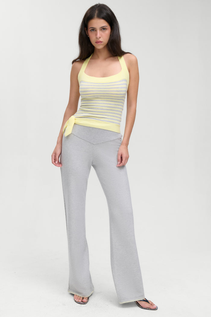 Quinn Knit Halter Top - Echo Stripe