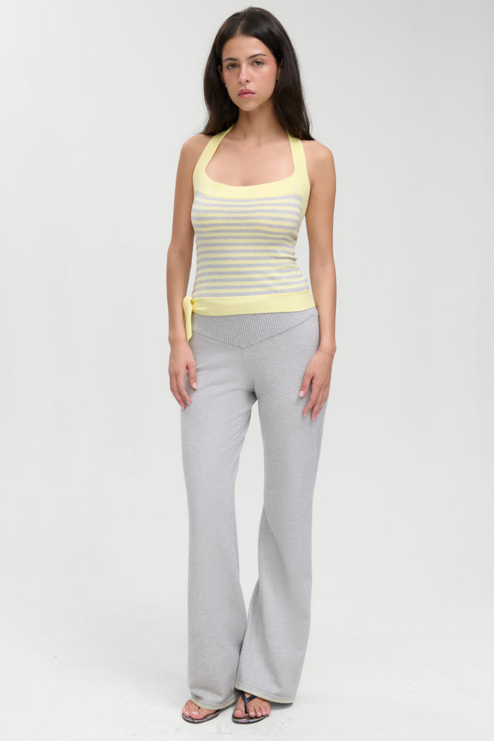 Quinn Knit Halter Top - Echo Stripe
