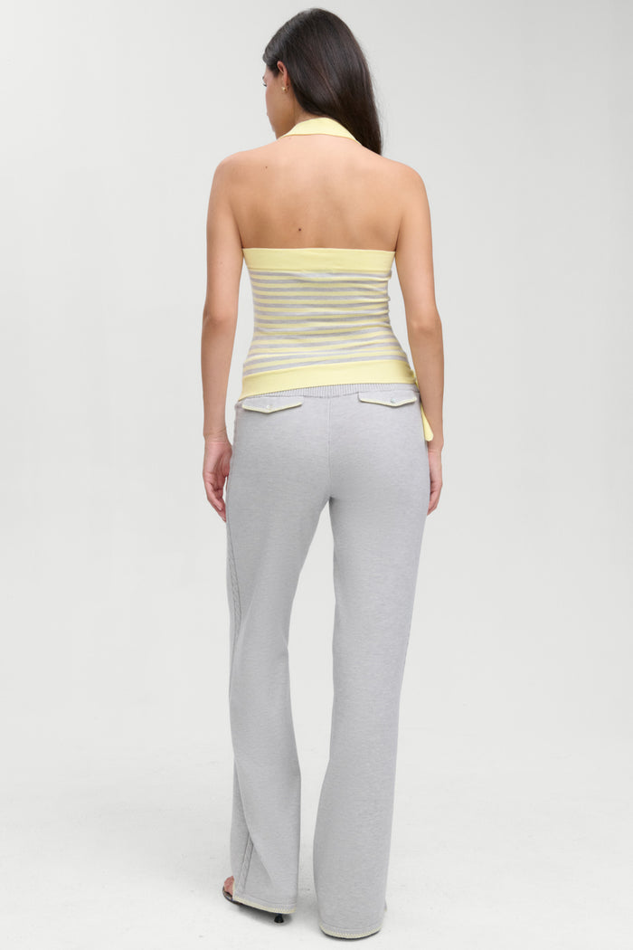 Quinn Knit Halter Top - Echo Stripe