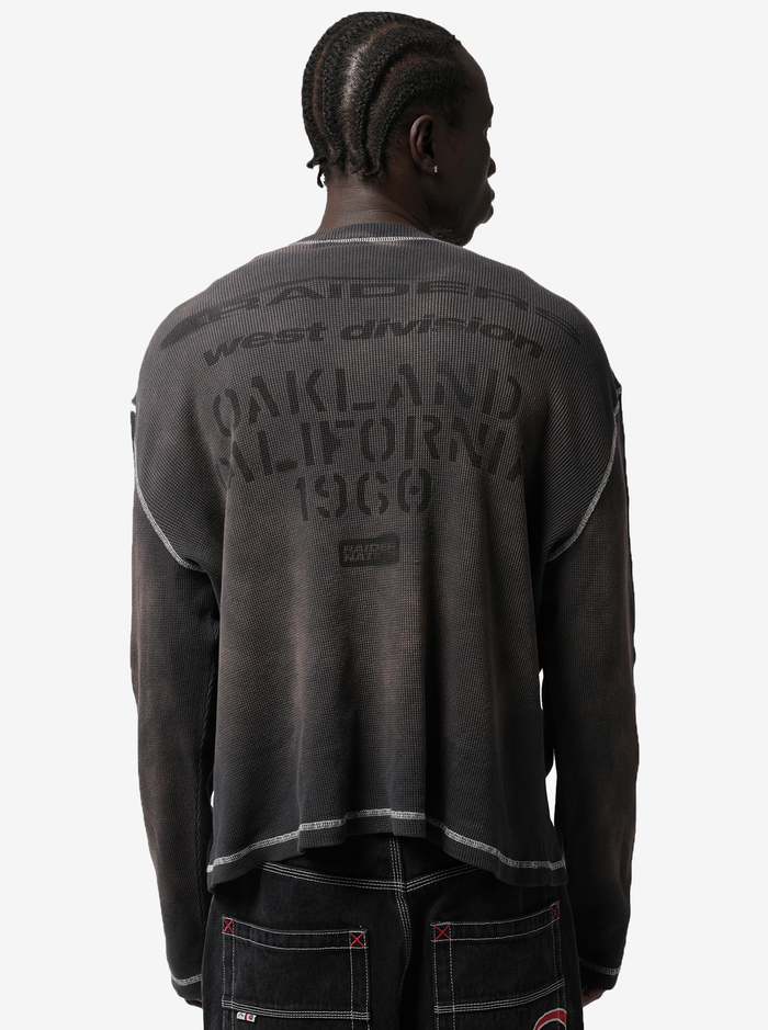 Raiders Stencil Waffle Long Sleeve