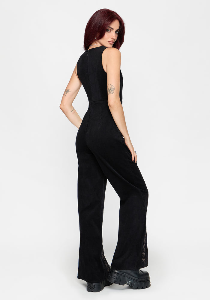 Rasque Buckle Fixed Wrap Wide Leg Jumpsuit