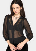 Rasque Embroidered Chiffon Shirt