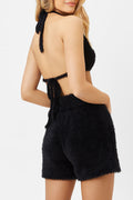 Rebel Fuzzy Shorts Black