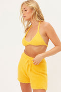 Rebel Sunshine Fuzzy Short With Drawstring