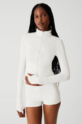 Renee Zip Up Jacket - Moon Flower