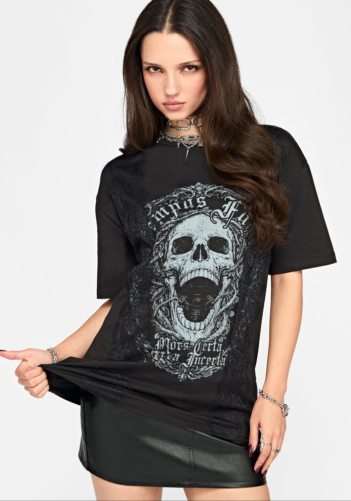 Requiem Veil Lace Oversized T-Shirt