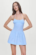 Robin Polka Dot Mini Dress Raindrop Print