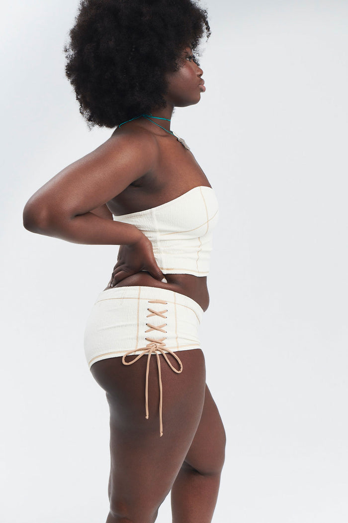 Rodeo Strapless Bikini Top Sandstorm
