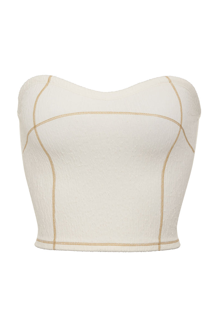 Rodeo Strapless Bikini Top Sandstorm