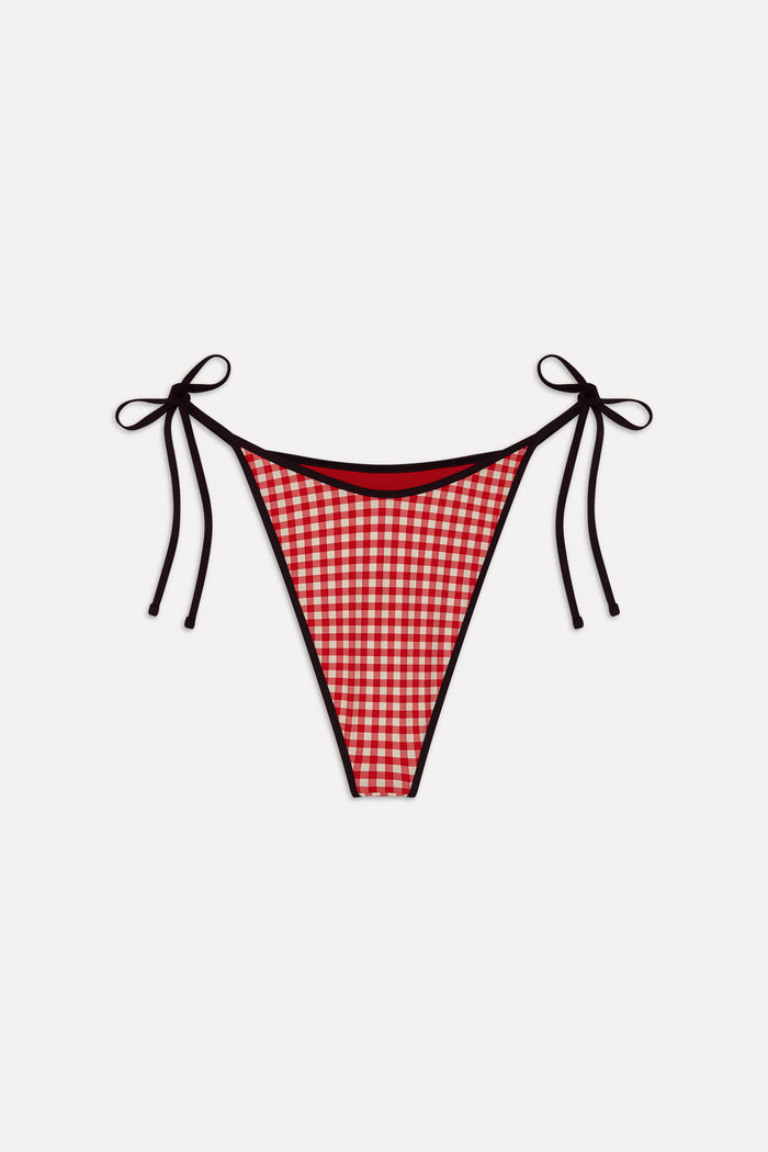 Romeo Cheeky String Bikini Bottom Cherry Picnic