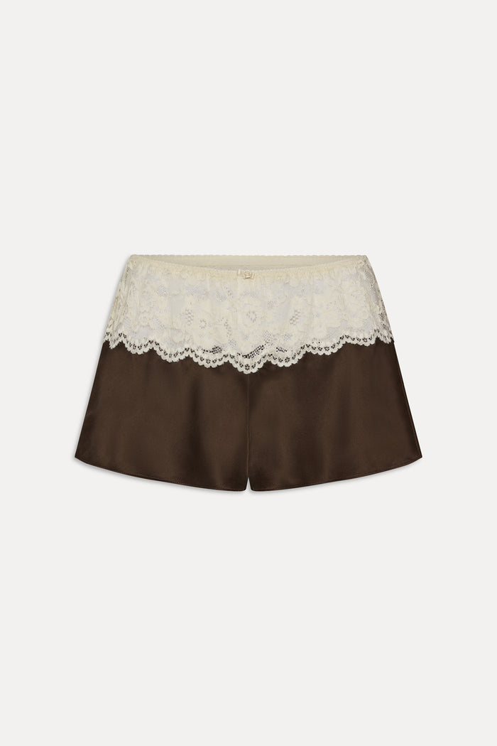 Rosie Silk Mini Shorts - Gift Wrap