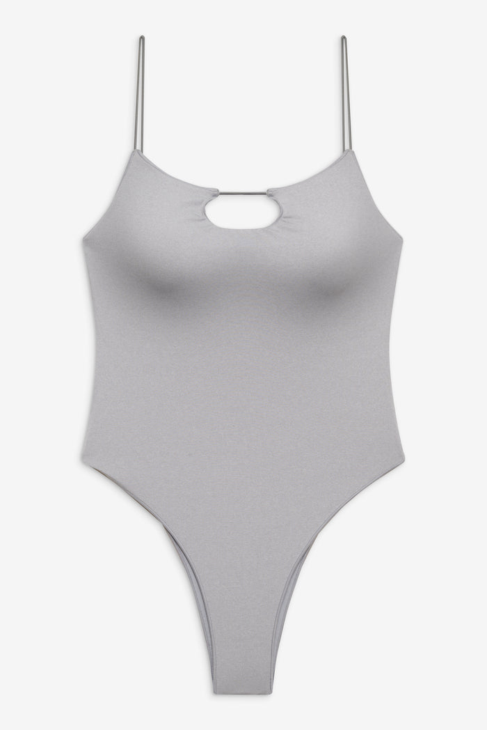 Rutherford Cheeky One Piece Swimsuit Heather Grey