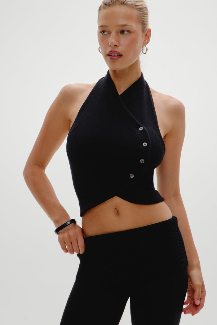 Ryder Halter Top - Black