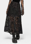 Sanct Flocked Velour Patchwork Midaxi Skirt