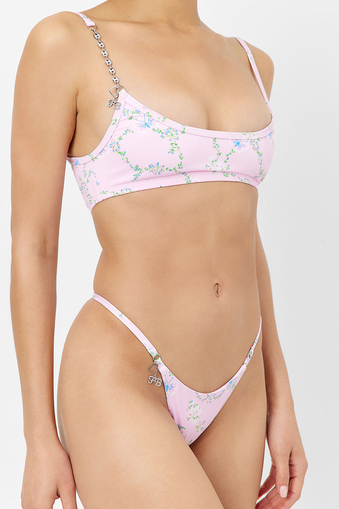 Sara Floral Thong Bikini Bottom Fairytale