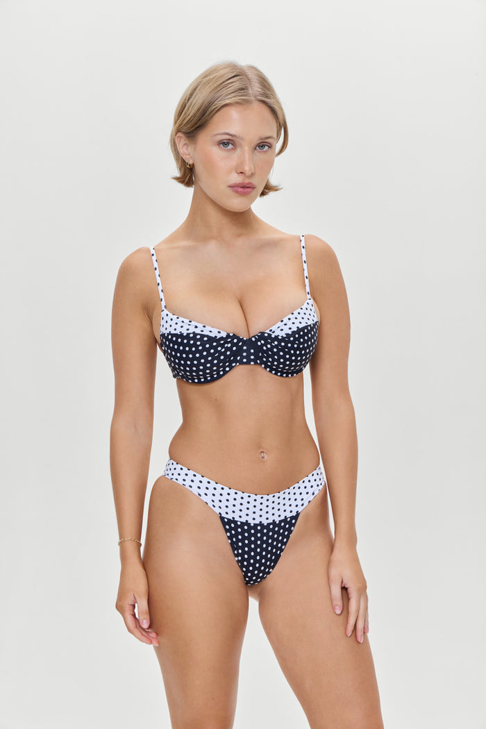 Nick Cheeky Bikini Bottom Classic Polka Dot