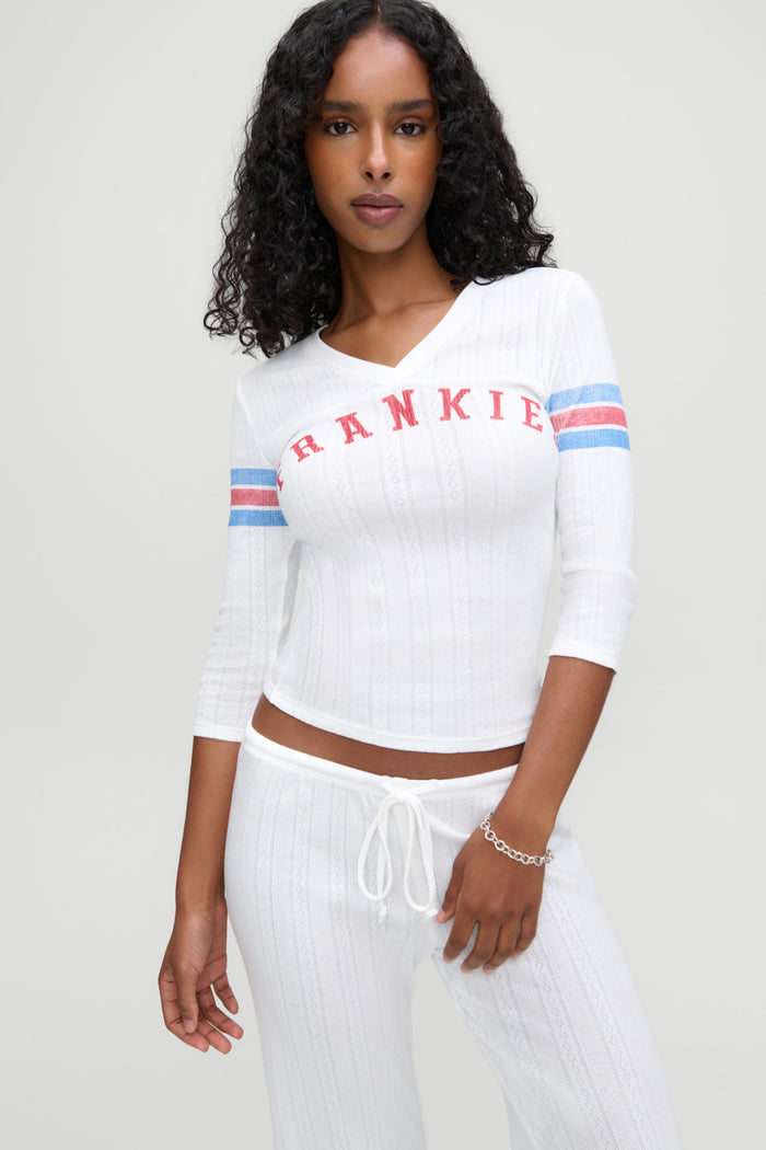 School Girl Pointelle Tee - Book Club