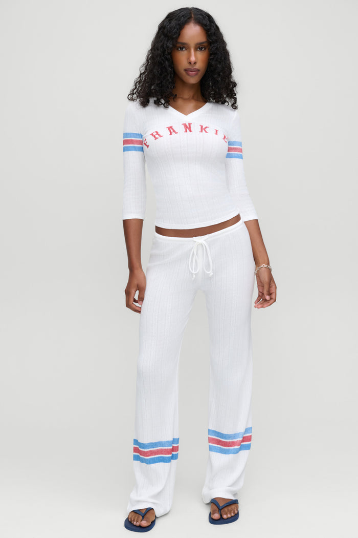 School Girl Pointelle Tee - Book Club