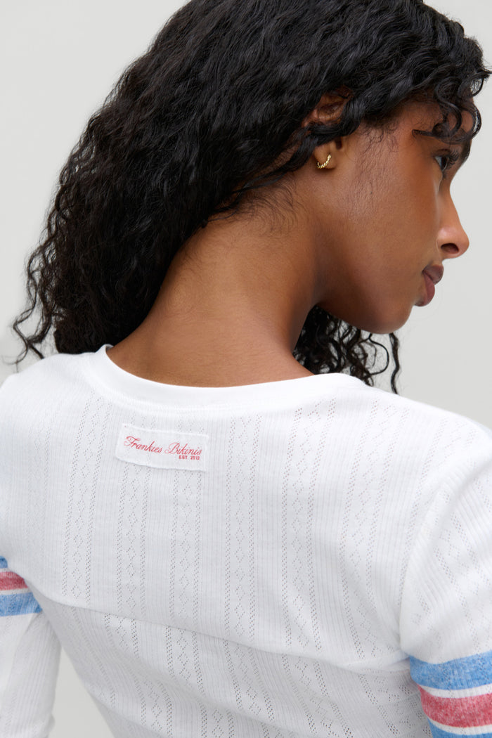 School Girl Pointelle Tee - Book Club