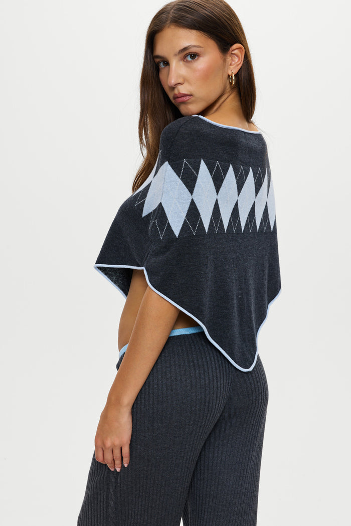 Scout Knit Poncho - Stone