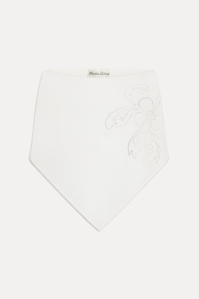 Scout Poncho - White Hibiscus