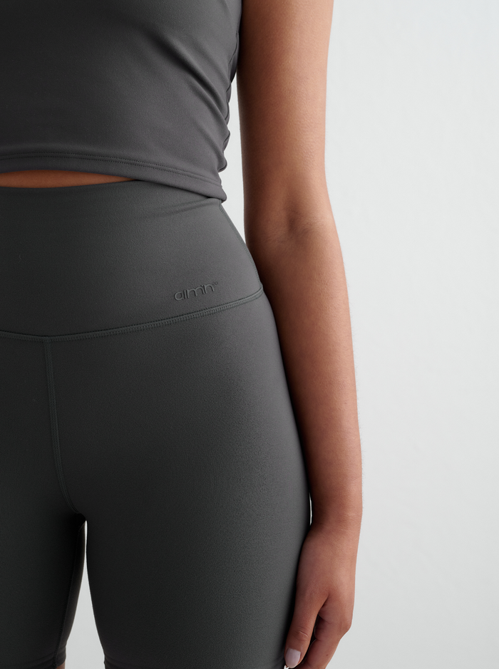 Sense Midi Biker Shorts in Shadow Grey