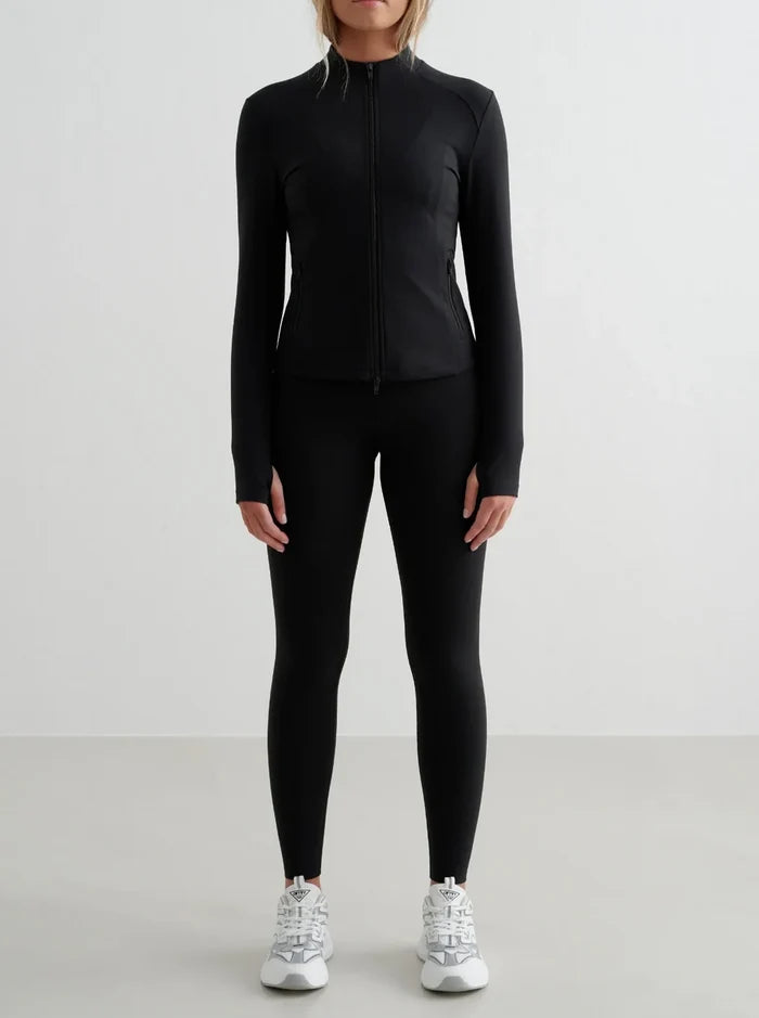 Sense Zip Jacket in Black