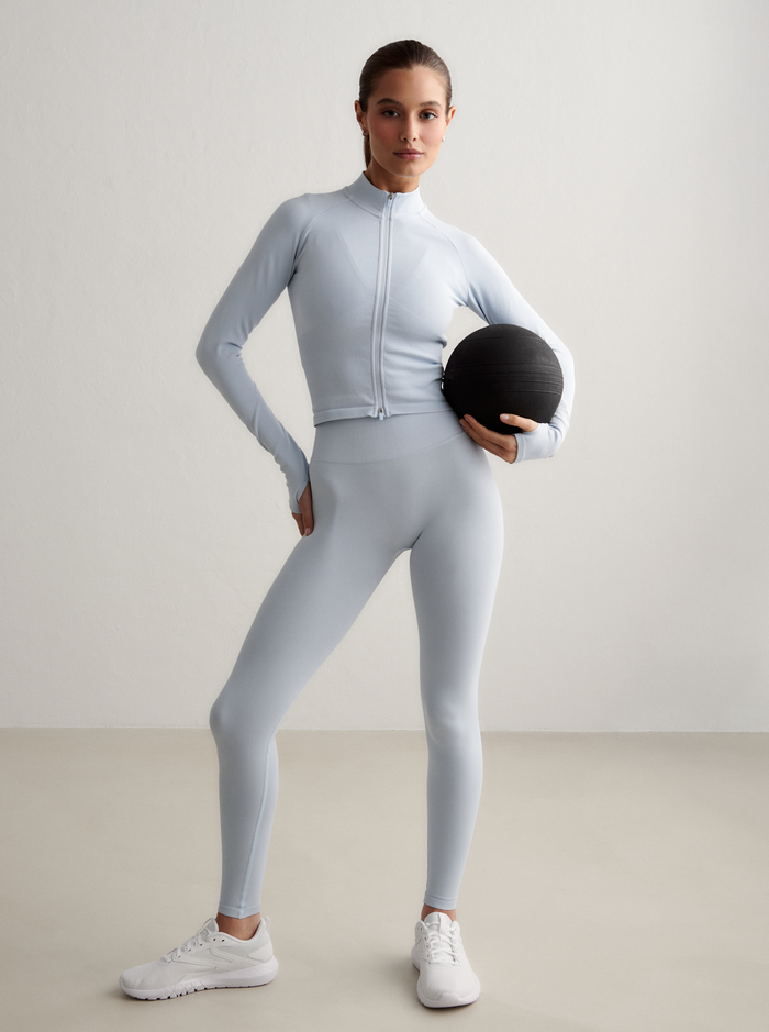 Shape Seamless Zip Jacket IN AURA