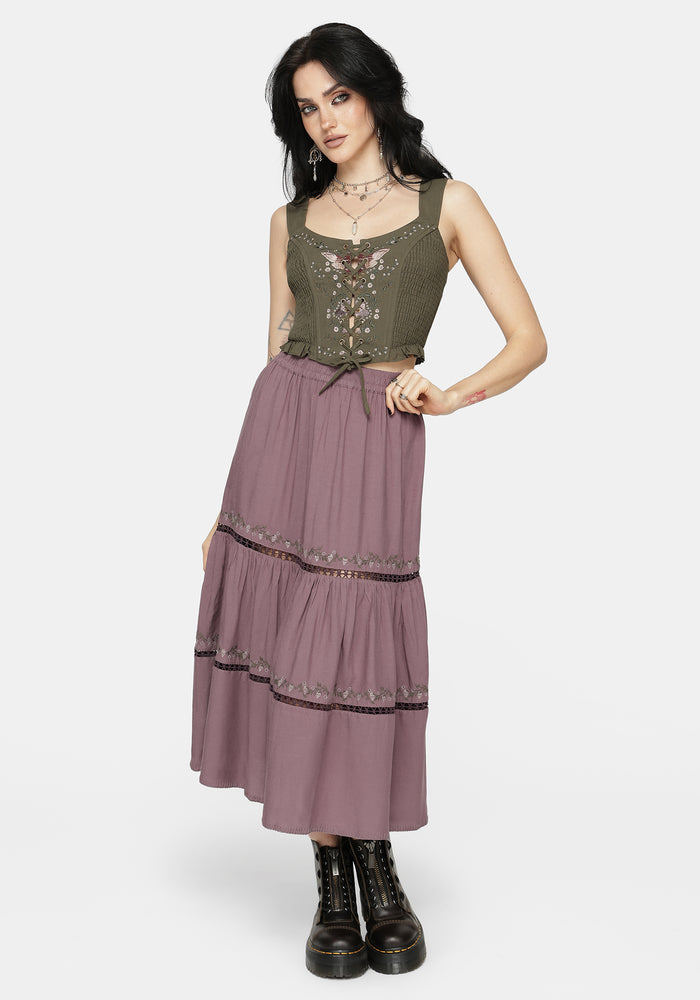 Siora Folklore Embroidered Corset Top