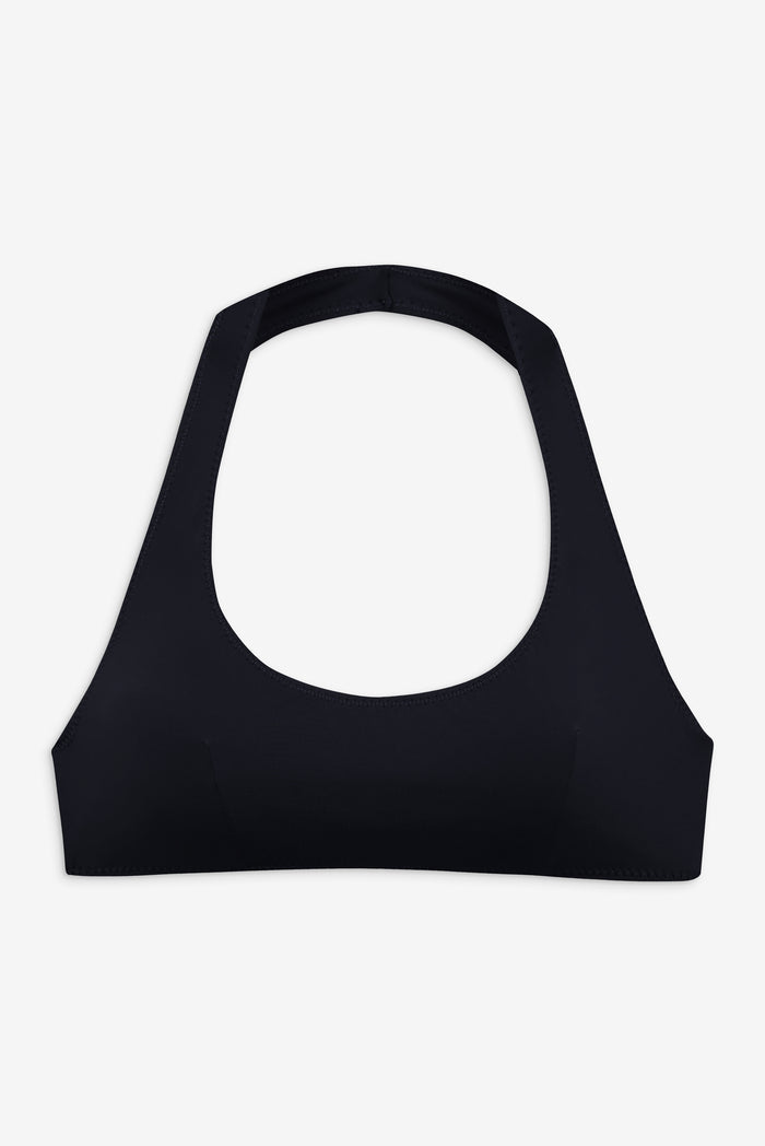 Skyler Halter Bikini Top Black