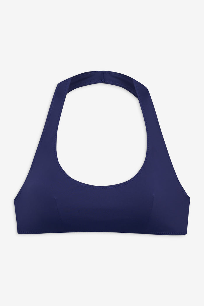 Skyler Halter Bikini Top Midnight Dip Navy Blue