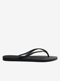 Slim Logo Metallic Flip Flops Womens