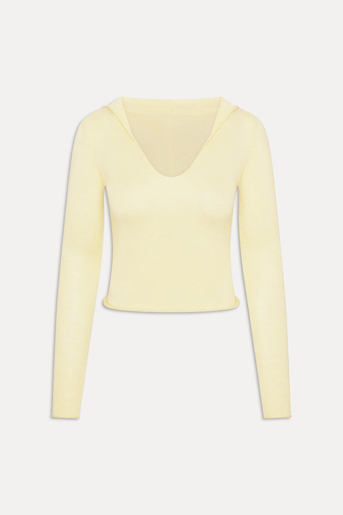 Sloane Knit Hoodie - Buttercream