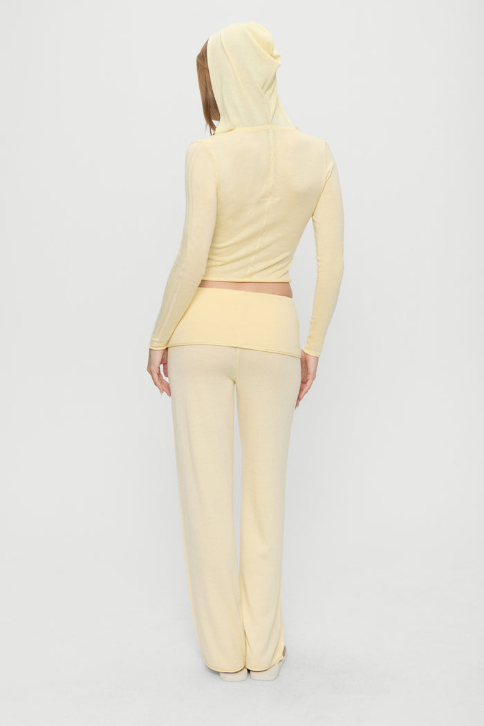 Sloane Knit Hoodie - Buttercream