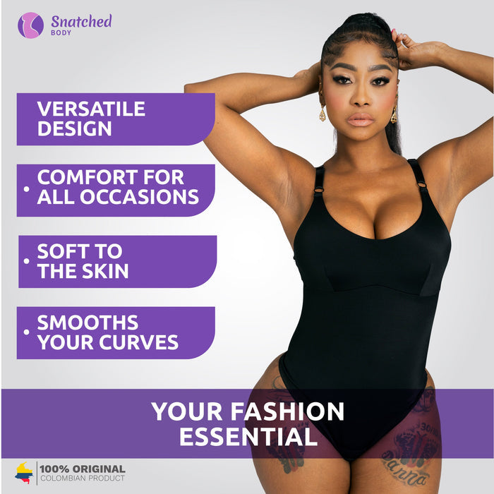 Snatched Body Bodysuit Tummy Control Thong Shapewear for Women