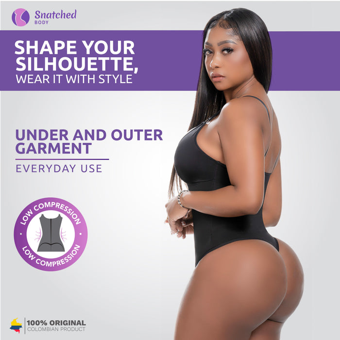 Snatched Body Bodysuit Tummy Control Thong Shapewear for Women