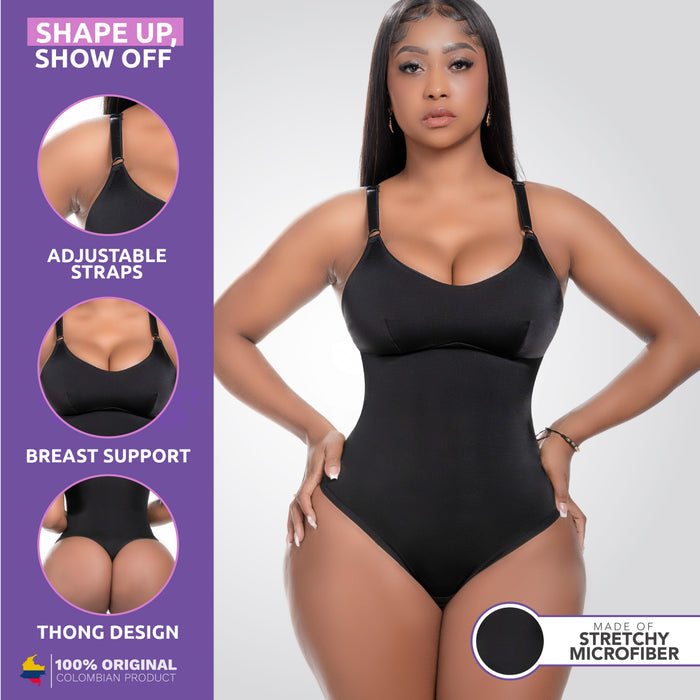 Snatched Body Bodysuit Tummy Control Thong Shapewear for Women