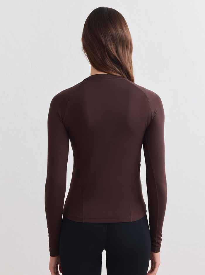 Soft Basic Long Sleeve in Chocolate