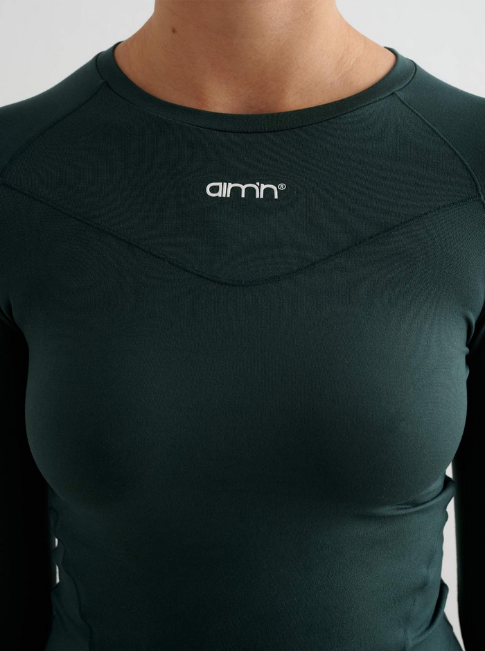 Soft Basic Long Sleeve in Deep Emerald