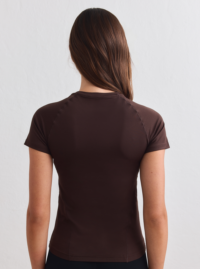 Soft Basic Short Sleeve in Chocolate