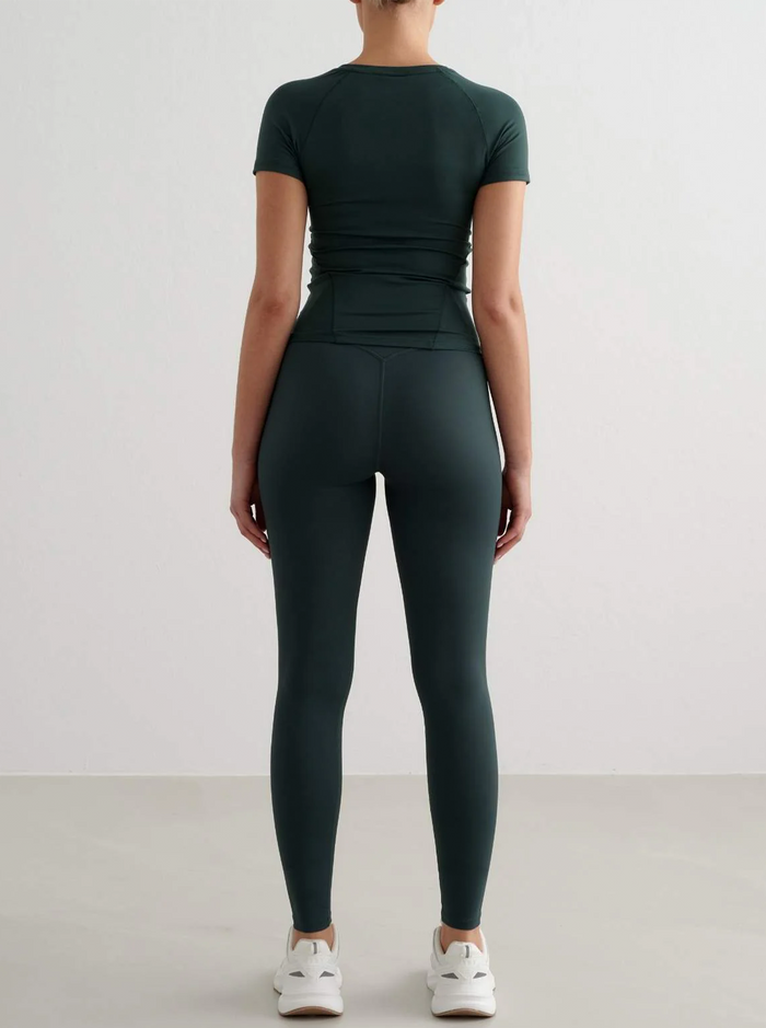 Soft Basic Short Sleeve in Deep Emerald