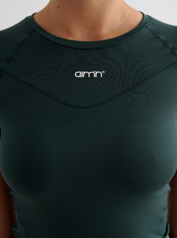 Soft Basic Short Sleeve in Deep Emerald
