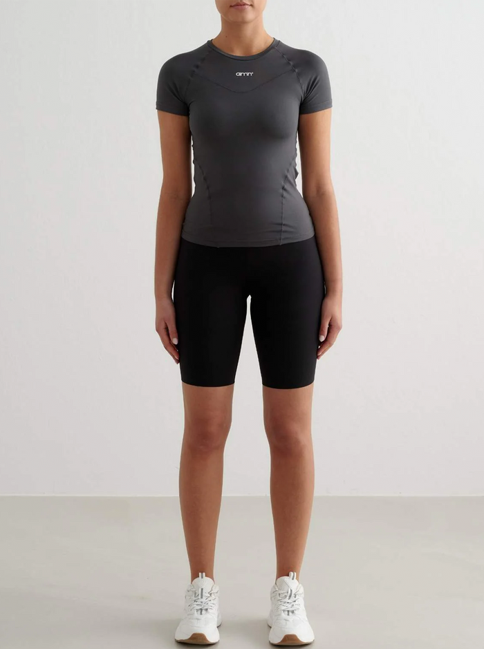 Soft Basic Short Sleeve in Shadow Grey