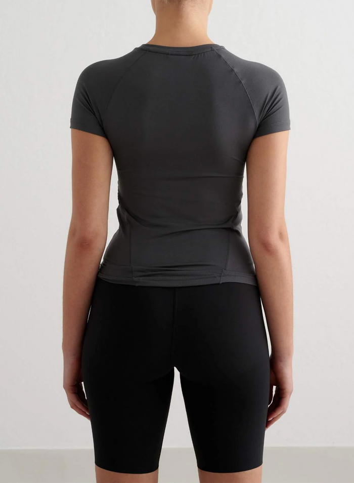 Soft Basic Short Sleeve in Shadow Grey