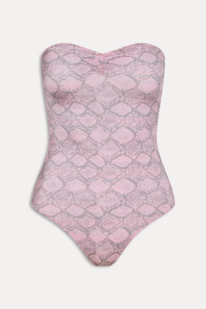 Solana Reversible One Piece Swimsuit Pink Stripe