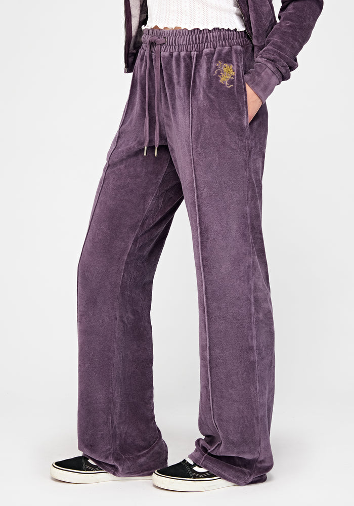 Solara Phoenix Embroidered Wide Leg Jogger